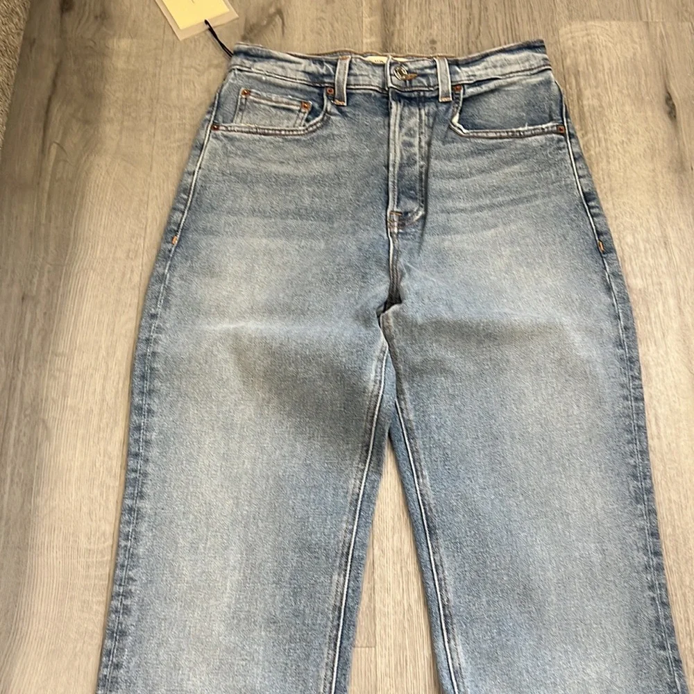 GRLFRND NWT Cassidy Jeans straight high La brea rise 26 stretchy - Picture 5 of 10